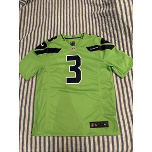 Nike On Field Seattle Seahawks Russell Wilson #3 Green Jersey L Read DESCRIPTION